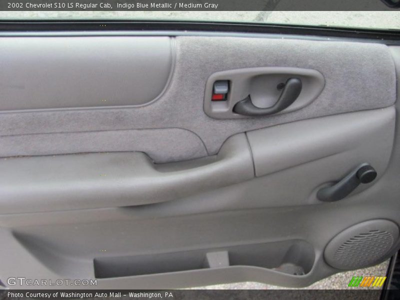 Indigo Blue Metallic / Medium Gray 2002 Chevrolet S10 LS Regular Cab