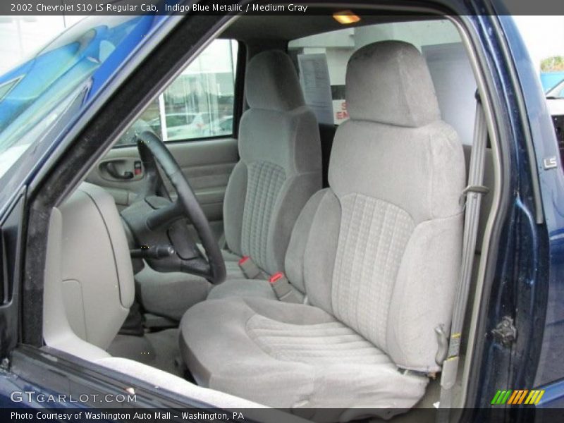 Indigo Blue Metallic / Medium Gray 2002 Chevrolet S10 LS Regular Cab