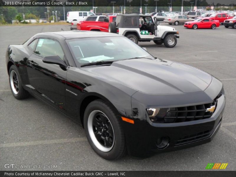 Black / Black 2011 Chevrolet Camaro LS Coupe