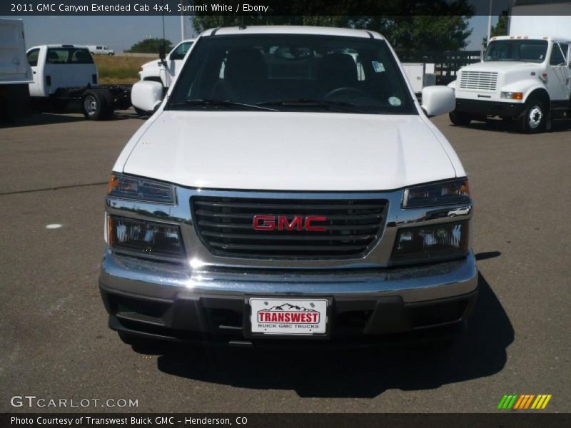 Summit White / Ebony 2011 GMC Canyon Extended Cab 4x4