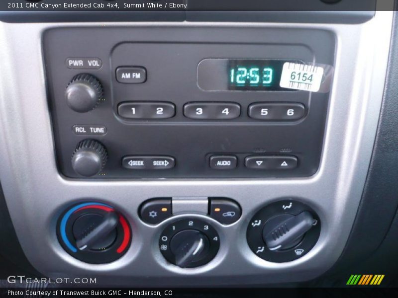 Summit White / Ebony 2011 GMC Canyon Extended Cab 4x4