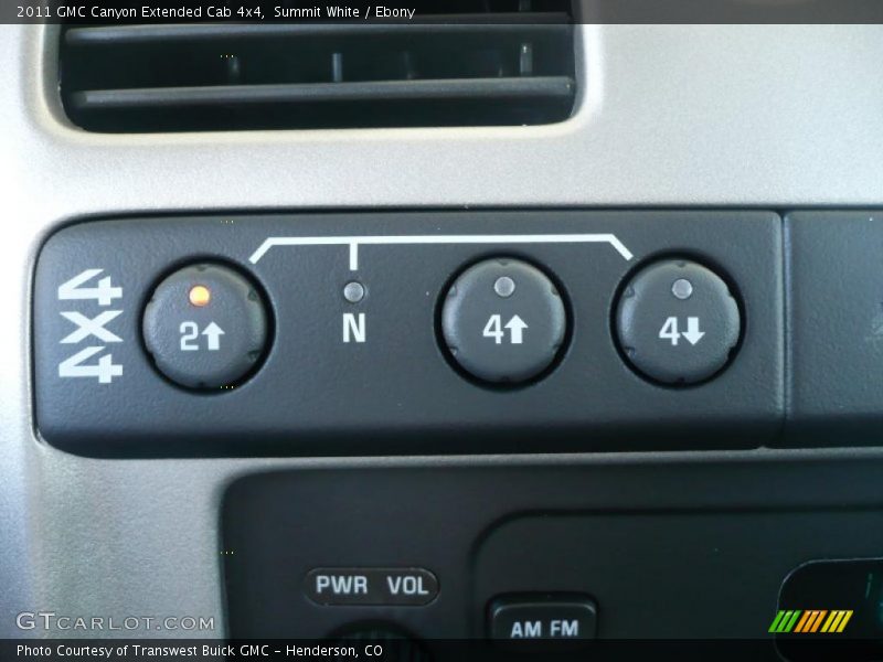 Summit White / Ebony 2011 GMC Canyon Extended Cab 4x4