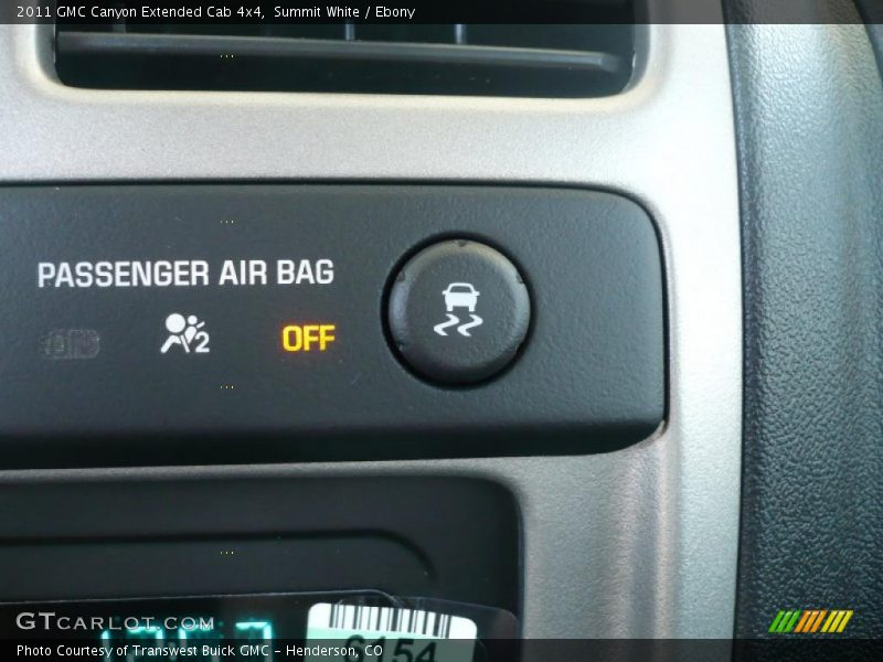 Summit White / Ebony 2011 GMC Canyon Extended Cab 4x4