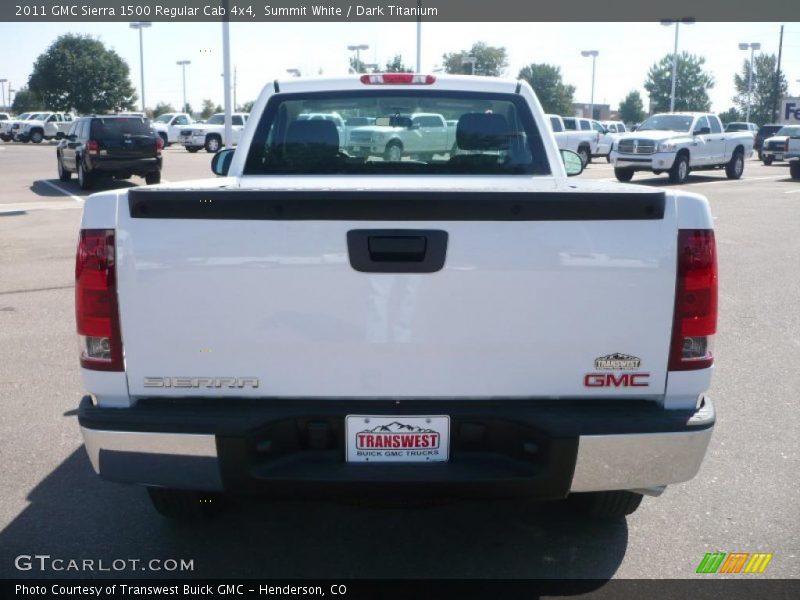 Summit White / Dark Titanium 2011 GMC Sierra 1500 Regular Cab 4x4