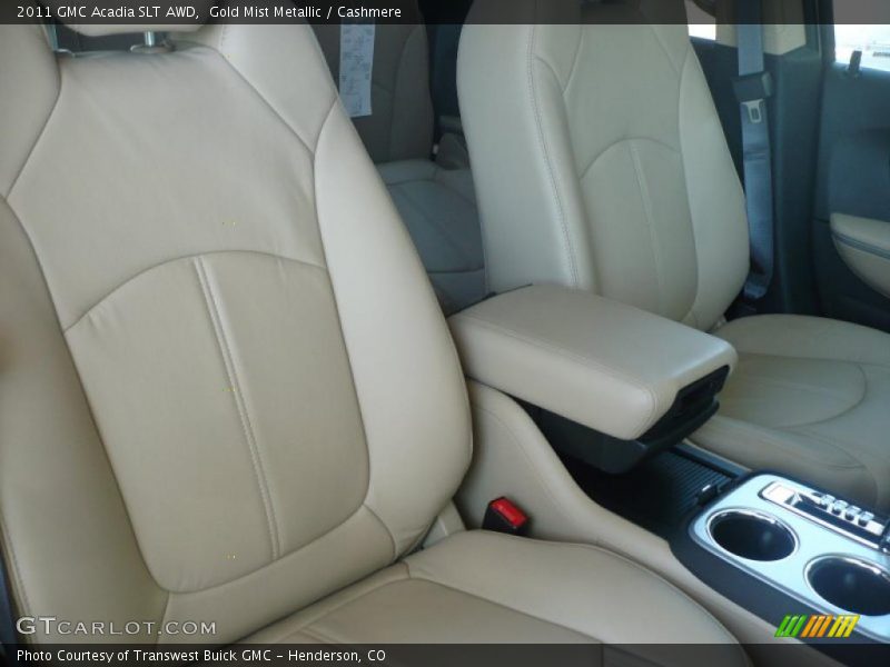 Gold Mist Metallic / Cashmere 2011 GMC Acadia SLT AWD