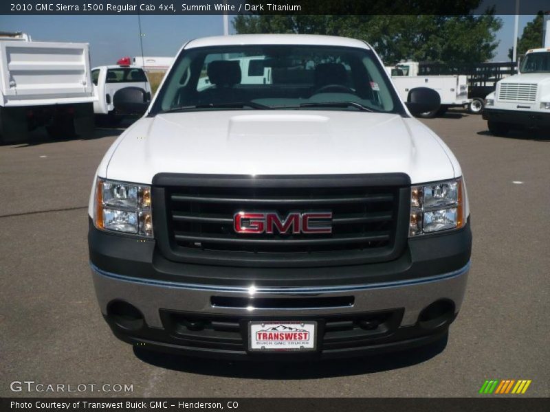 Summit White / Dark Titanium 2010 GMC Sierra 1500 Regular Cab 4x4