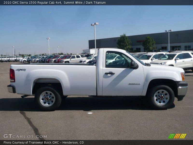 Summit White / Dark Titanium 2010 GMC Sierra 1500 Regular Cab 4x4