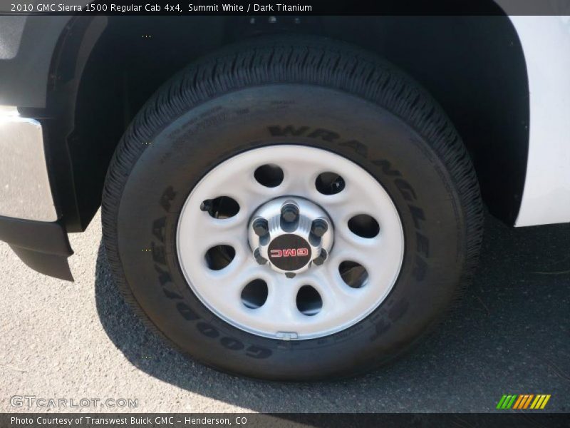 Summit White / Dark Titanium 2010 GMC Sierra 1500 Regular Cab 4x4