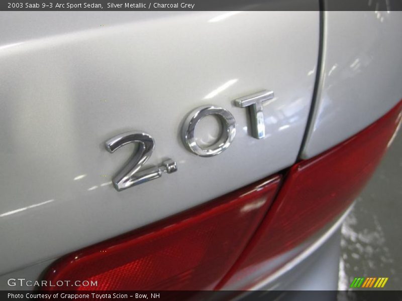 Silver Metallic / Charcoal Grey 2003 Saab 9-3 Arc Sport Sedan