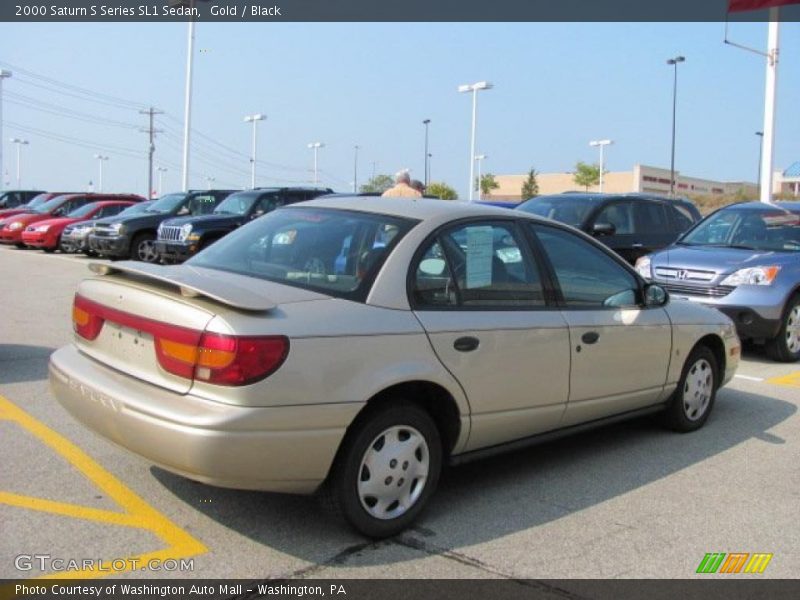 Gold / Black 2000 Saturn S Series SL1 Sedan