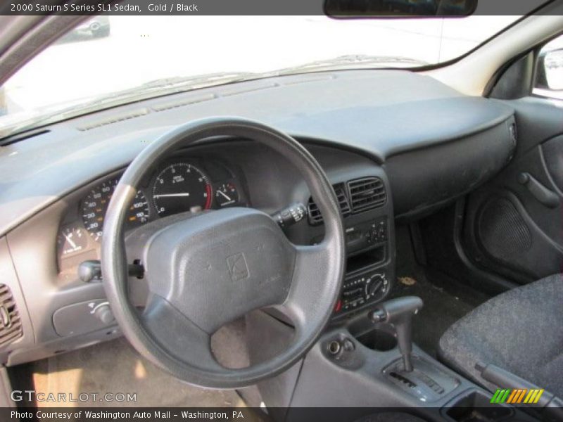 Gold / Black 2000 Saturn S Series SL1 Sedan