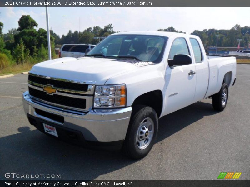 Summit White / Dark Titanium 2011 Chevrolet Silverado 2500HD Extended Cab