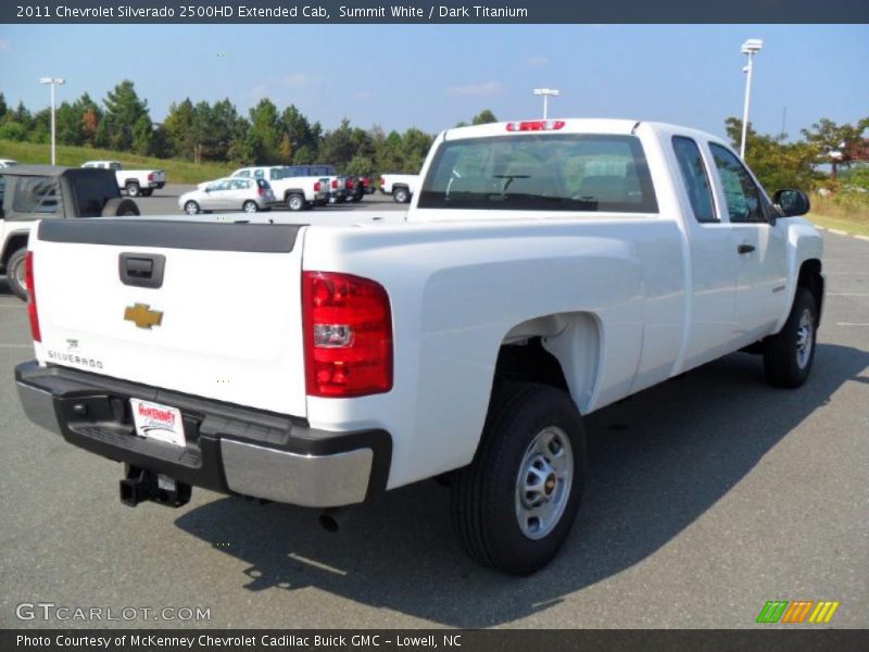 Summit White / Dark Titanium 2011 Chevrolet Silverado 2500HD Extended Cab