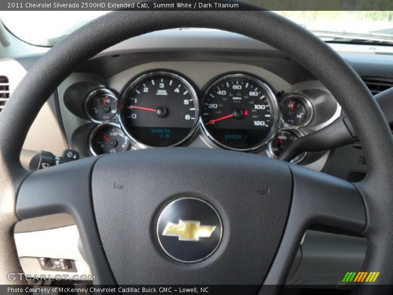 Summit White / Dark Titanium 2011 Chevrolet Silverado 2500HD Extended Cab