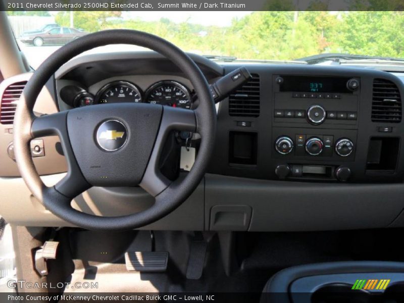 Summit White / Dark Titanium 2011 Chevrolet Silverado 2500HD Extended Cab