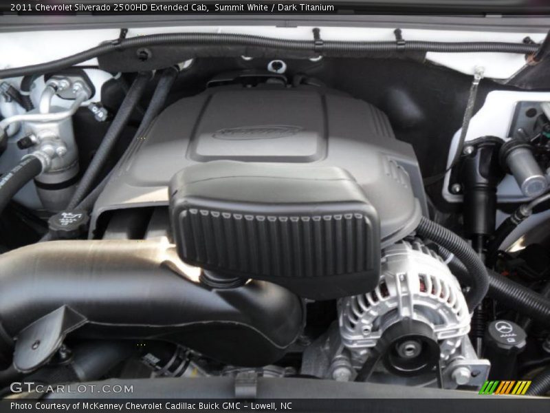 Summit White / Dark Titanium 2011 Chevrolet Silverado 2500HD Extended Cab