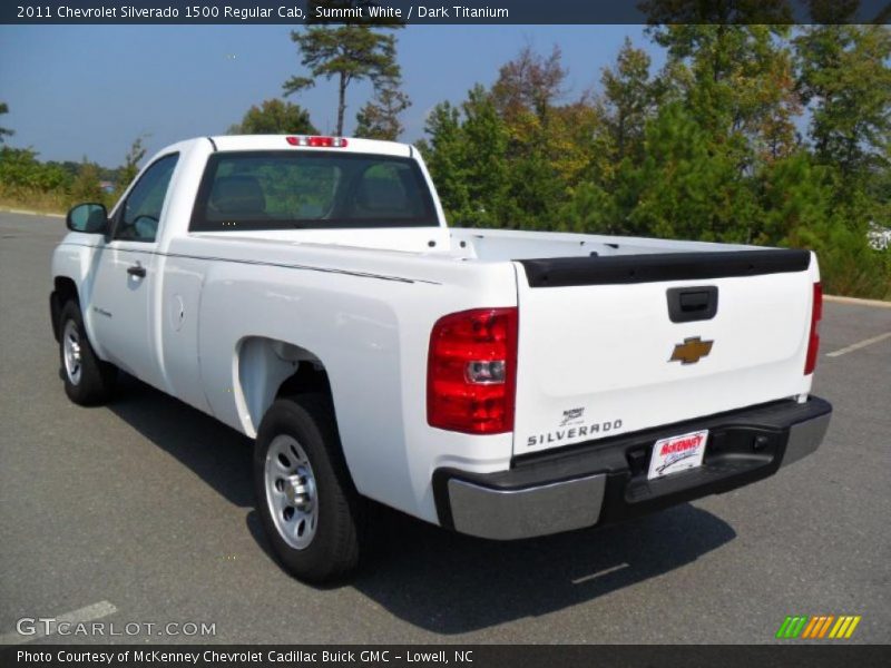 Summit White / Dark Titanium 2011 Chevrolet Silverado 1500 Regular Cab