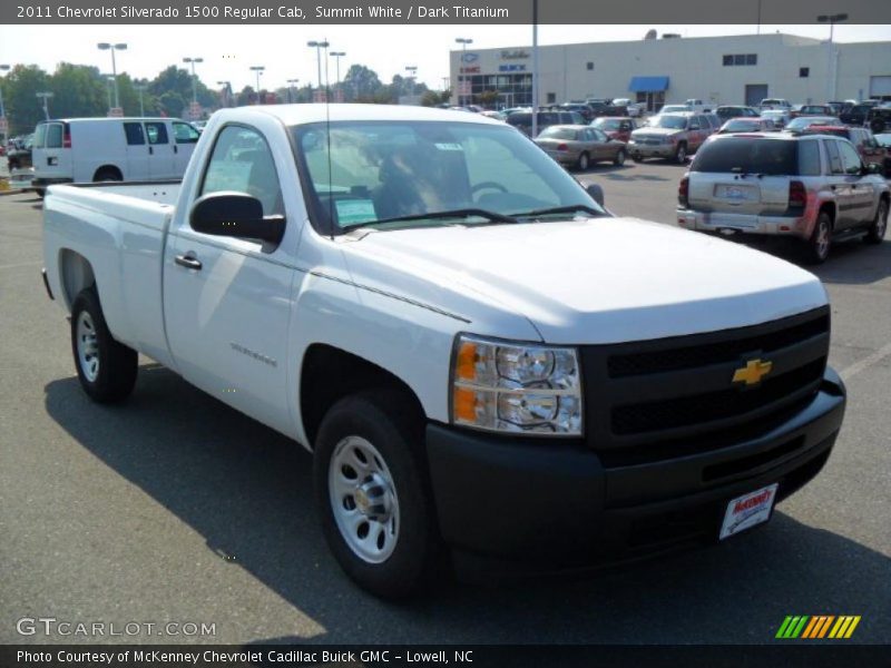 Summit White / Dark Titanium 2011 Chevrolet Silverado 1500 Regular Cab