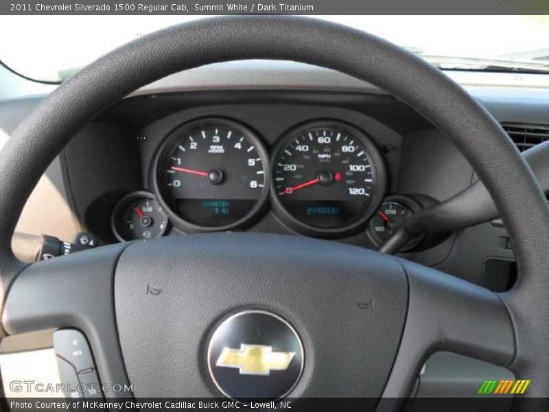 Summit White / Dark Titanium 2011 Chevrolet Silverado 1500 Regular Cab