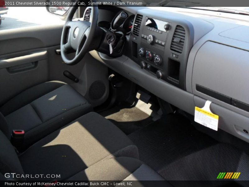 Summit White / Dark Titanium 2011 Chevrolet Silverado 1500 Regular Cab