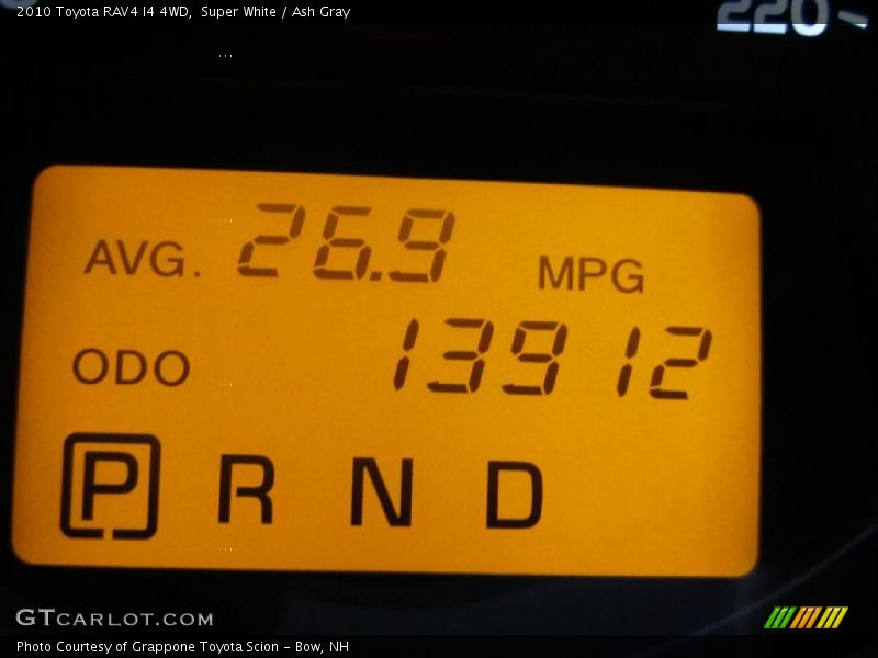 Super White / Ash Gray 2010 Toyota RAV4 I4 4WD