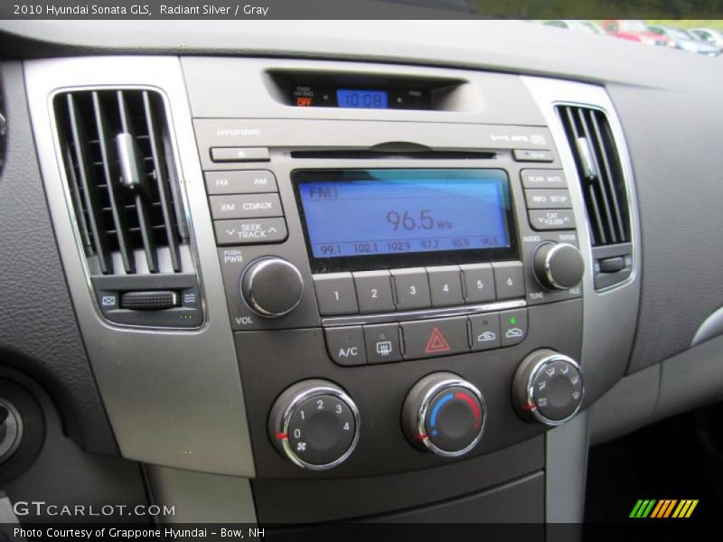 Radiant Silver / Gray 2010 Hyundai Sonata GLS