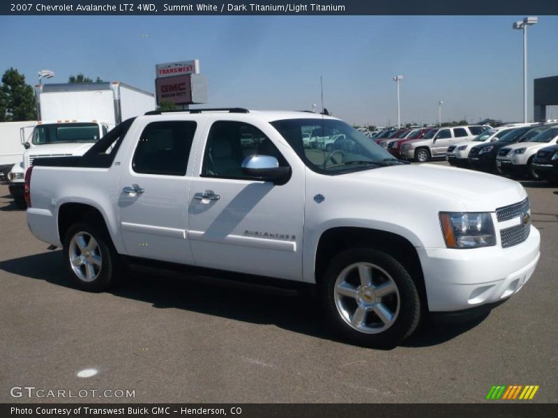 Summit White / Dark Titanium/Light Titanium 2007 Chevrolet Avalanche LTZ 4WD