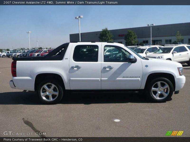 Summit White / Dark Titanium/Light Titanium 2007 Chevrolet Avalanche LTZ 4WD