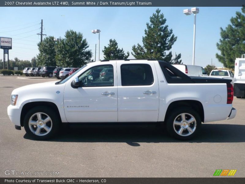 Summit White / Dark Titanium/Light Titanium 2007 Chevrolet Avalanche LTZ 4WD