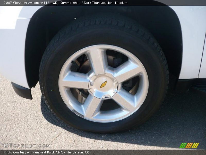 Summit White / Dark Titanium/Light Titanium 2007 Chevrolet Avalanche LTZ 4WD
