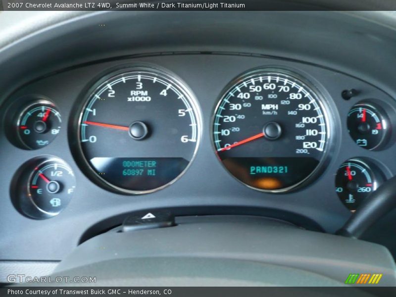 Summit White / Dark Titanium/Light Titanium 2007 Chevrolet Avalanche LTZ 4WD