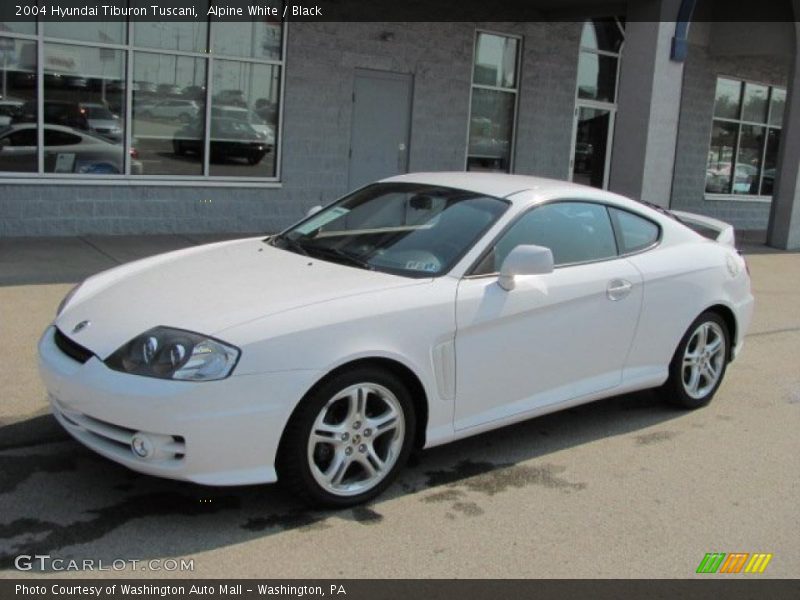 Alpine White / Black 2004 Hyundai Tiburon Tuscani