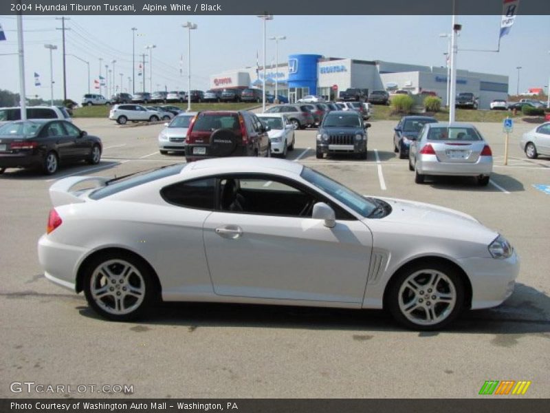 Alpine White / Black 2004 Hyundai Tiburon Tuscani