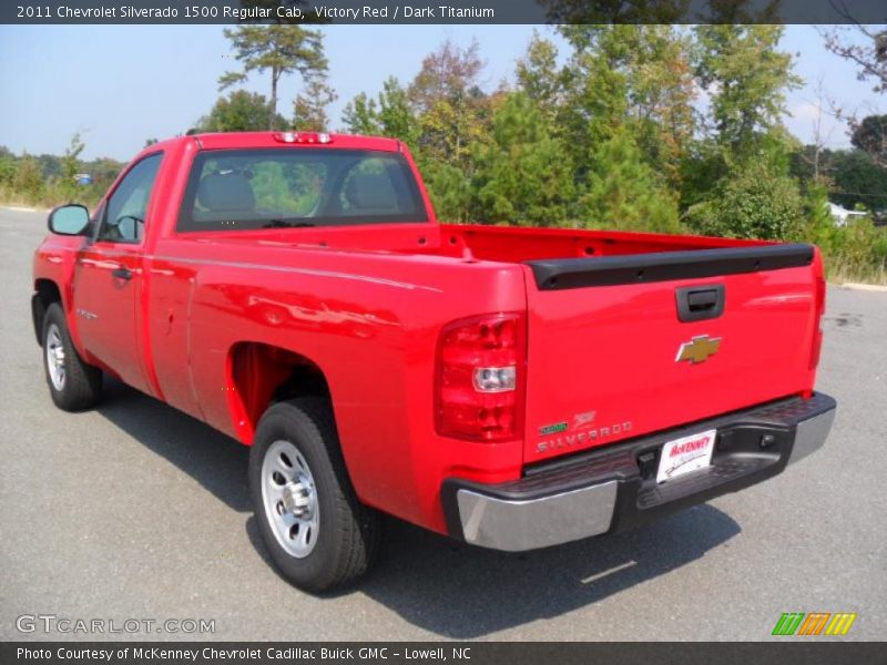 Victory Red / Dark Titanium 2011 Chevrolet Silverado 1500 Regular Cab