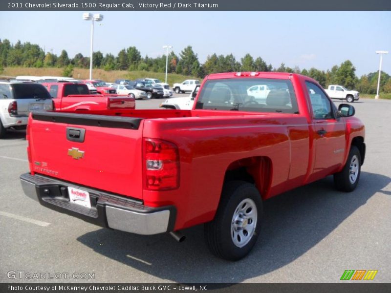 Victory Red / Dark Titanium 2011 Chevrolet Silverado 1500 Regular Cab