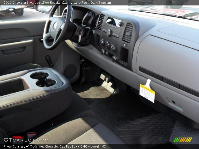 Victory Red / Dark Titanium 2011 Chevrolet Silverado 1500 Regular Cab