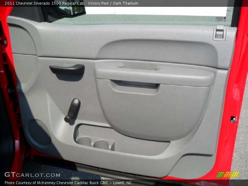 Victory Red / Dark Titanium 2011 Chevrolet Silverado 1500 Regular Cab