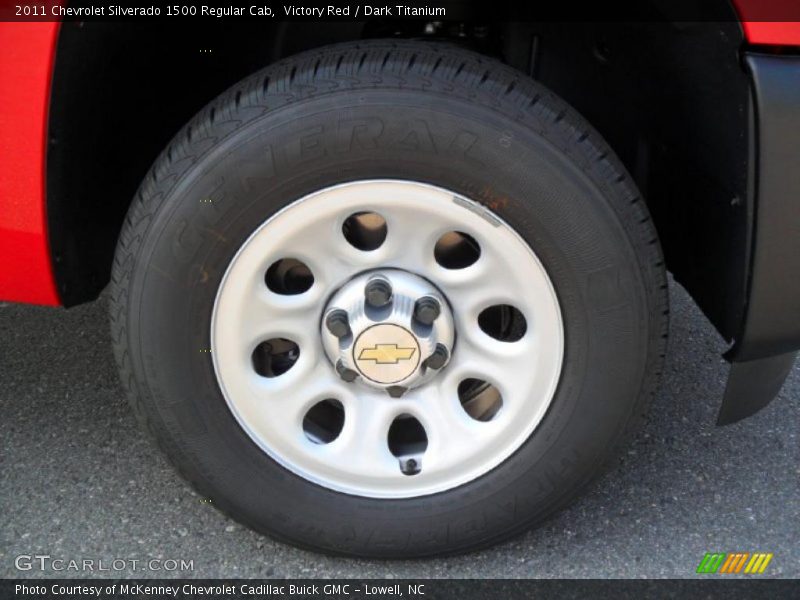 Victory Red / Dark Titanium 2011 Chevrolet Silverado 1500 Regular Cab