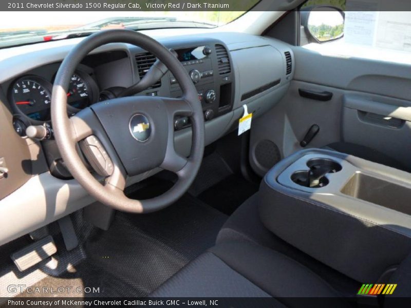 Victory Red / Dark Titanium 2011 Chevrolet Silverado 1500 Regular Cab