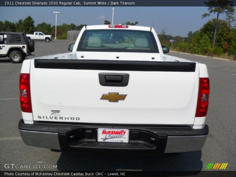 Summit White / Dark Titanium 2011 Chevrolet Silverado 1500 Regular Cab
