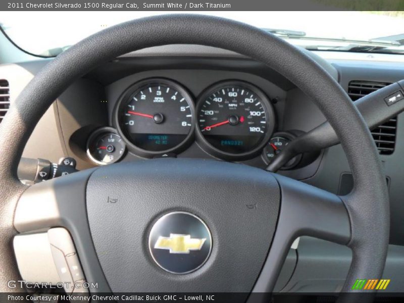 Summit White / Dark Titanium 2011 Chevrolet Silverado 1500 Regular Cab