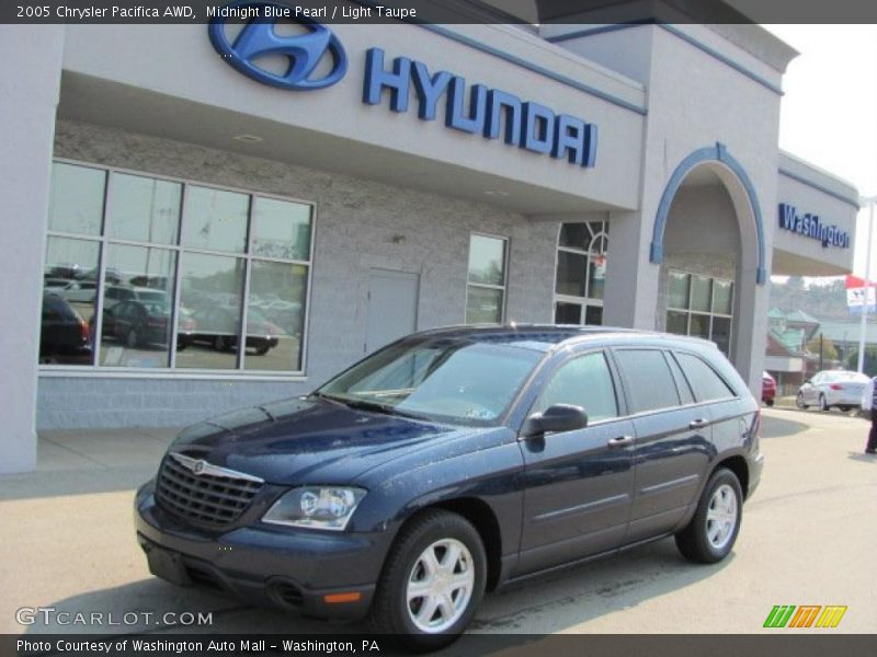 Midnight Blue Pearl / Light Taupe 2005 Chrysler Pacifica AWD