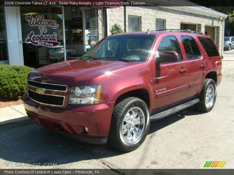 Deep Ruby Metallic / Light Titanium/Dark Titanium 2008 Chevrolet Tahoe LT 4x4