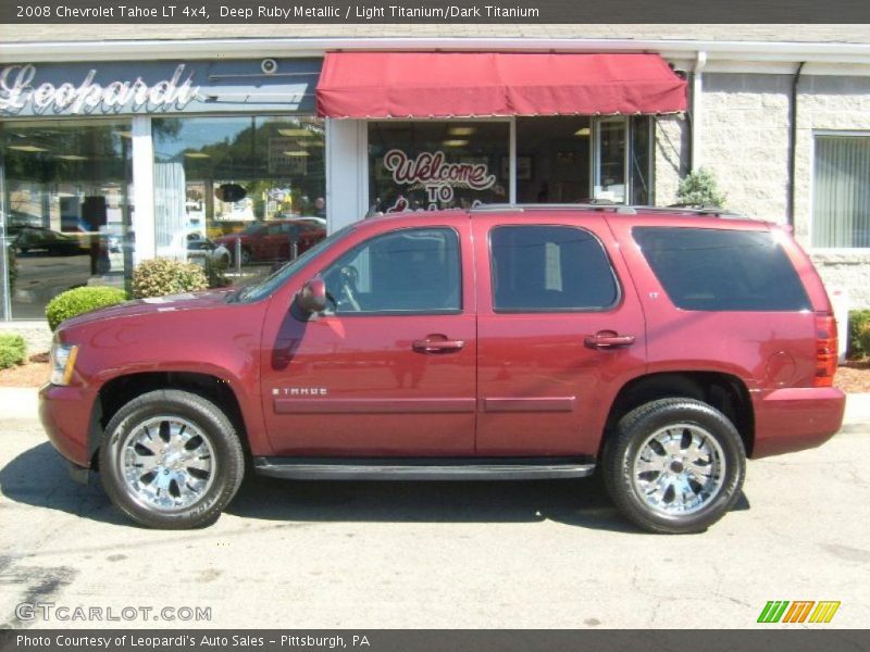 Deep Ruby Metallic / Light Titanium/Dark Titanium 2008 Chevrolet Tahoe LT 4x4