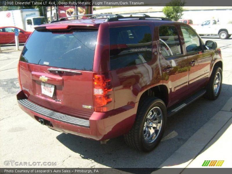 Deep Ruby Metallic / Light Titanium/Dark Titanium 2008 Chevrolet Tahoe LT 4x4