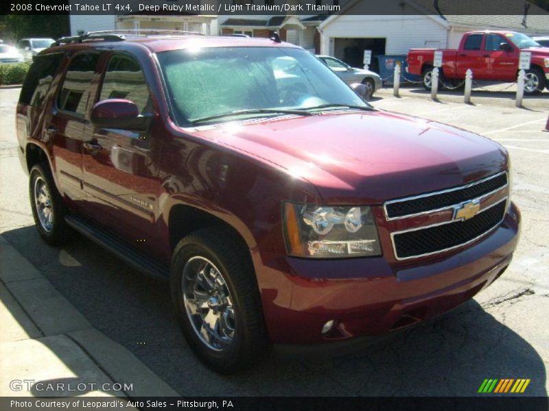 Deep Ruby Metallic / Light Titanium/Dark Titanium 2008 Chevrolet Tahoe LT 4x4