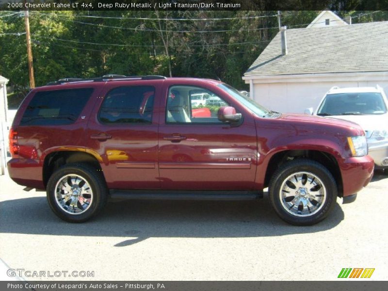 Deep Ruby Metallic / Light Titanium/Dark Titanium 2008 Chevrolet Tahoe LT 4x4