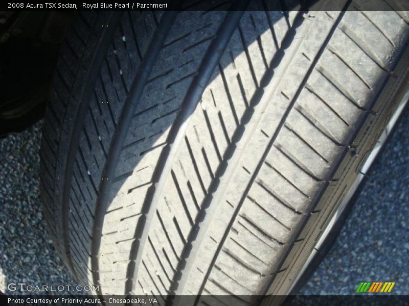 Royal Blue Pearl / Parchment 2008 Acura TSX Sedan