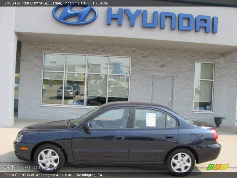 Moonlit Dark Blue / Beige 2006 Hyundai Elantra GLS Sedan