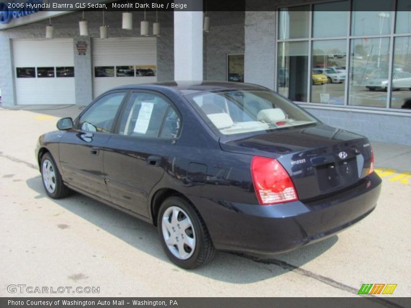 Moonlit Dark Blue / Beige 2006 Hyundai Elantra GLS Sedan
